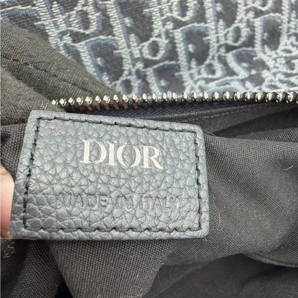 Dior Black and Gray Patterned Belt Bag - Picture 8 of 11